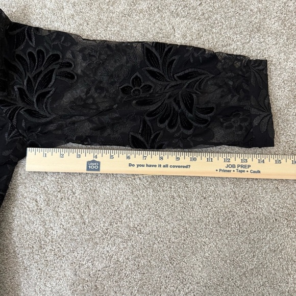 John Mark Black Lace Midi Dress Size XL - Picture 12 of 14